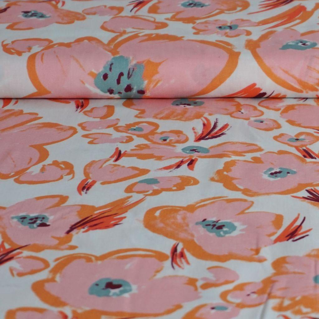 Viskose Druck Paint Flowers - TENCEL™